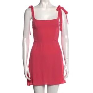 Reformation Annabell Tie Strap Snapdragon Color Dress Size 8